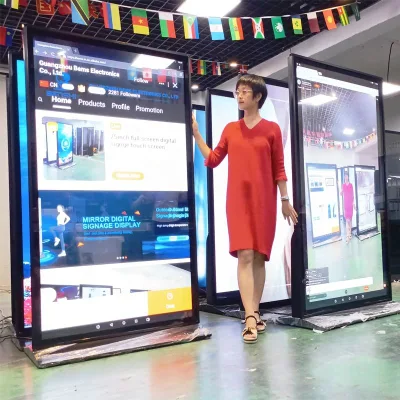 Schermo a sfioramento LCD da 75 pollici per interni, pubblicità all&prime;aperto, chiosco Totem Cartellonistica digitale e display