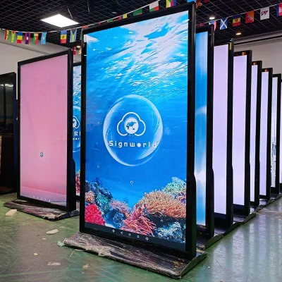 Schermo a sfioramento LCD da 75 pollici per interni, pubblicità all&prime;aperto, chiosco Totem Cartellonistica digitale e display