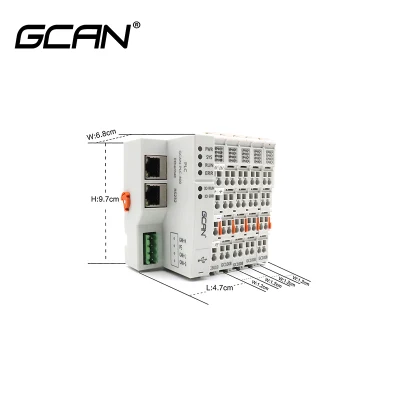 Scheda di controllo industriale per modulo relè c.c. con controller programmabile GCAN PLC PLC controller logico programmabile