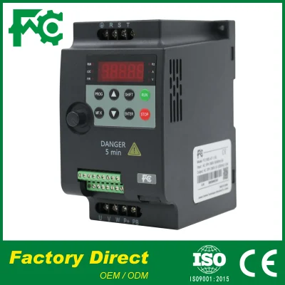 Mini convertitore di frequenza monofase 50Hz 60Hz uscita c.a. 0,75kw VFD a piccola potenza da 220 V/380 V.