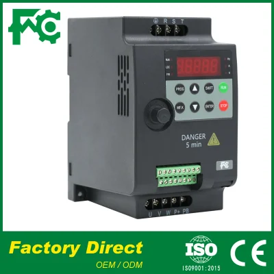 Mini convertitore di frequenza monofase 50Hz 60Hz uscita c.a. 0,75kw VFD a piccola potenza da 220 V/380 V.