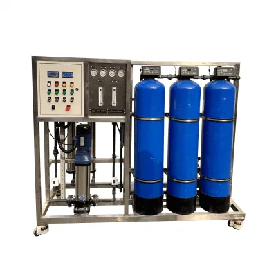 Impianto di depurazione acqua PLC 500 lph trattamento acqua sistema di osmosi inversa
