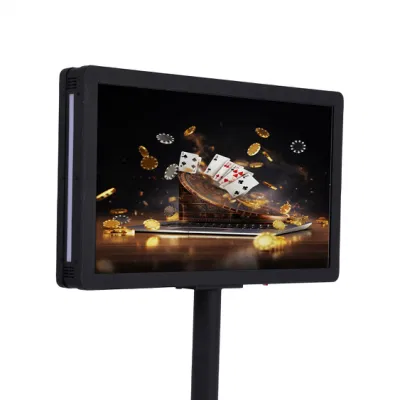 Display digitale orizzontale LCD a due lati da 27 pollici per casinò