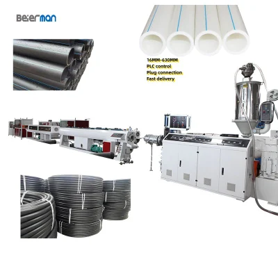  Prezzo produttore 80kg-800kg SJ estrusione vite singola 16mm-630mm PE HDPE PPR tubo di plastica per la produzione macchine/estrusori/apparecchiature linea di produzione PLC Control