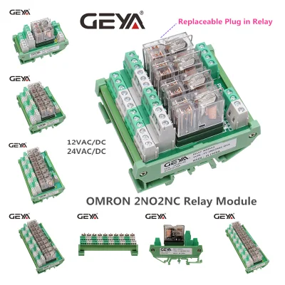 Modulo relè a innesto Omron 2no2nc Geya logica programmabile Fy-2ng2r Controller PLC sistema di controllo