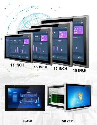 10.1 12 15 15.6 17 18 19 21.5 pollici senza fusibile PC Touch Panel industriale per macchine di produzione CNC