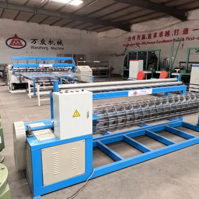 PLC Wanzhong e controllo touch screen 3.0-5.0mm BRC Roll automatico Macchina per la creazione di reti metalliche in Algeria