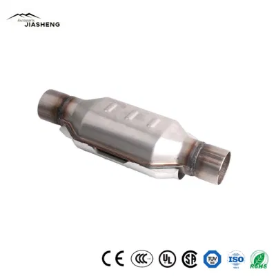 Convertitore catalitico universale di ingresso/uscita da 2.5&quot;, convertitore catalitico Euro V di prima classe Catalizzatore di scarico metallico Grade convertitore catalitico automatico