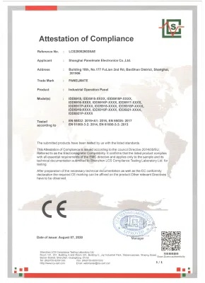 Pannello operativo industriale HMI da 19 pollici con contenitore a sbalzo e braccio supportato Schermo tattile capacitivo LCD IP65 impermeabile, monitor antipolvere