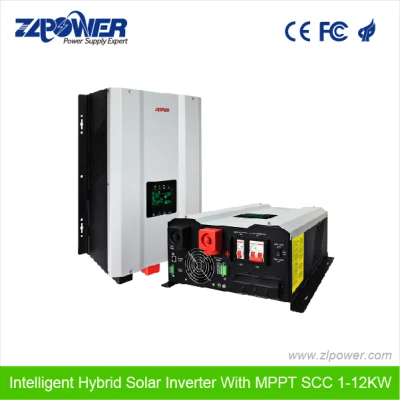 Inverter solare a onda sinusoidale pura MPPT SCC 10kw 12kw 8000W Inverter per caricabatteria ibrido