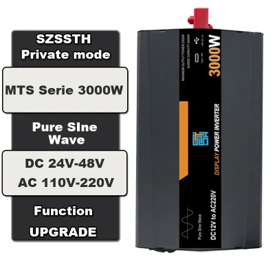 Inverter solari 12V 220 V CC a AC 3000 W off Grid Invertitore di potenza