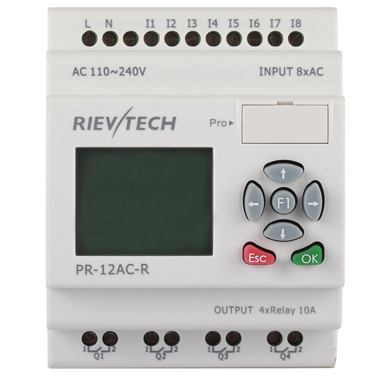 Factory Price Programmable Logic Controller PLC for Intelligent Control (Programmable Relay PR-12AC-R-HMI)