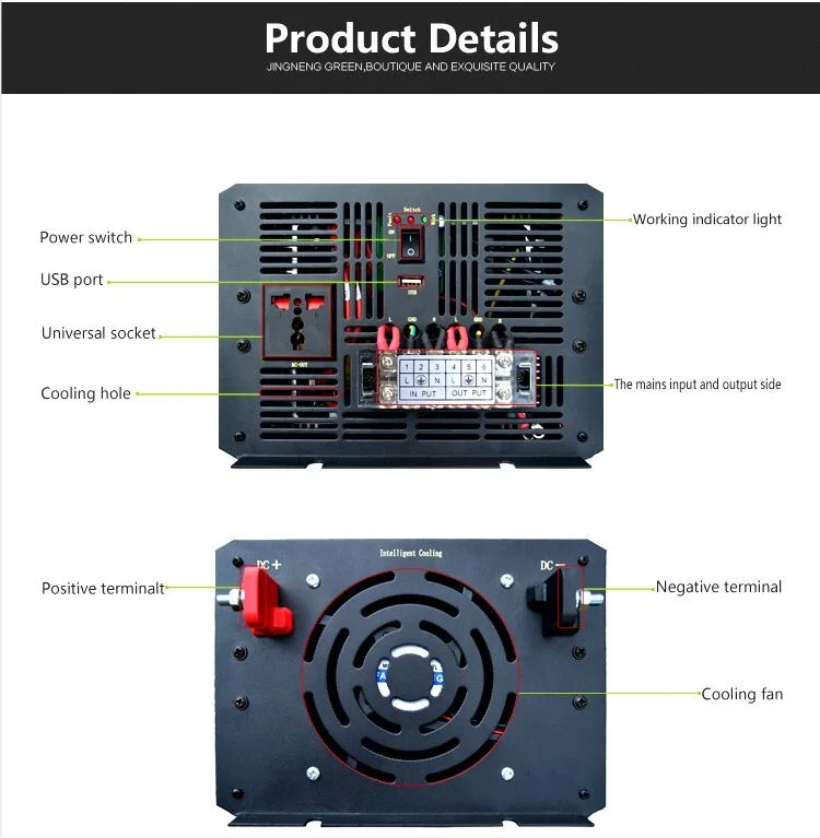 Cost Effetive 2500W Solar Hybrid Inverter Converter For Lithium Battery (48VDC to 120VAC Pure Sine Wave)