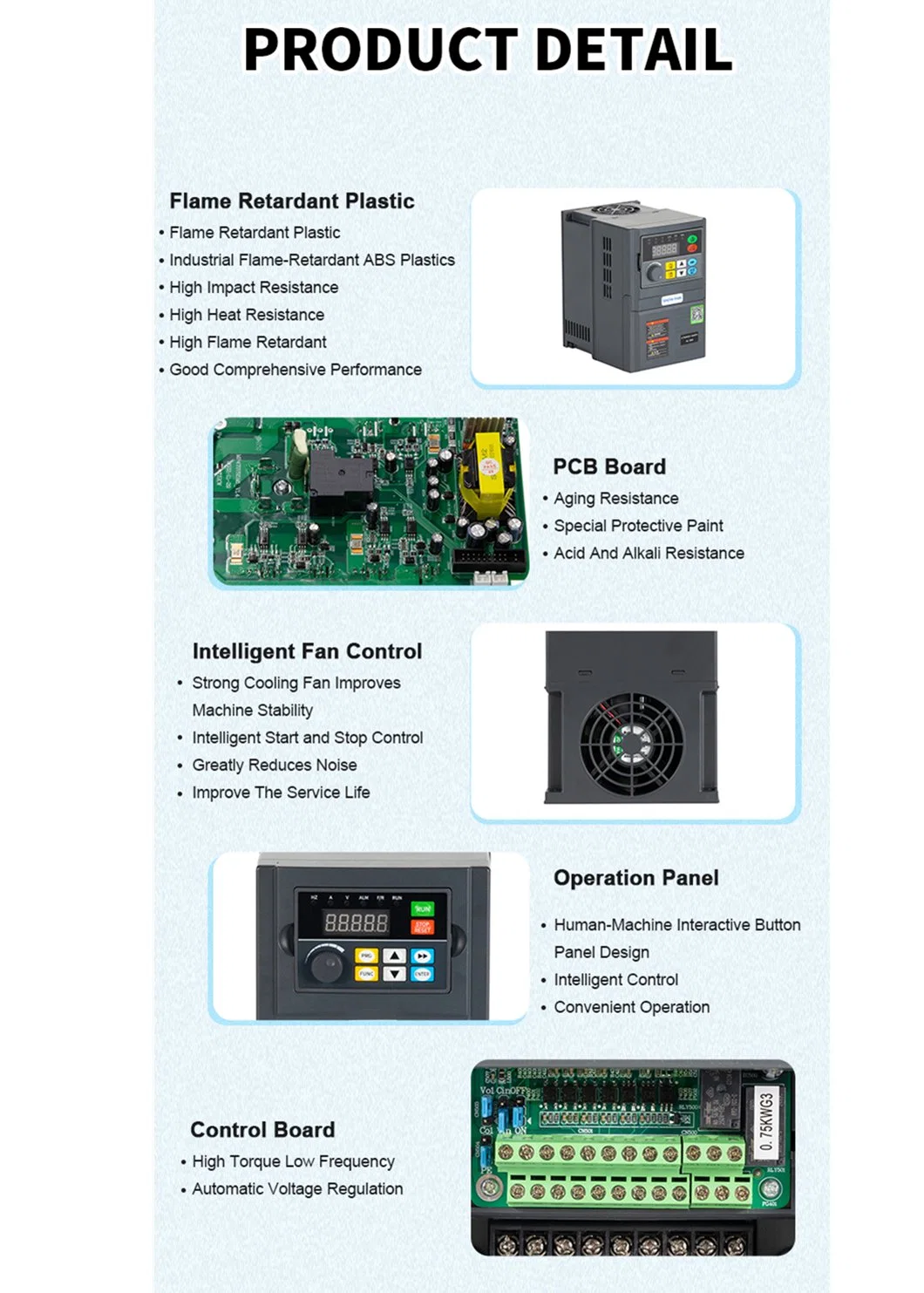 Manufacturer Direct Sale AC DC 200-240V 340-440V Hz Inverter