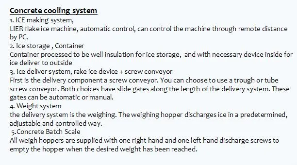 Automatic Control PLC Flake Ice Machine System for Reinforced-Concrete Buildings