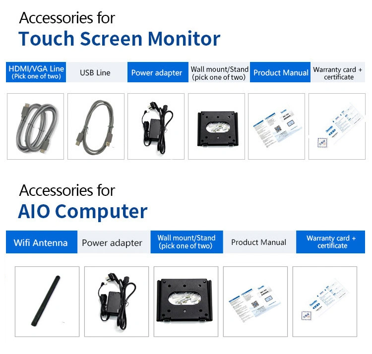 Touchwo Wall Mounted Capacitive Android Windows 7inch 7 10 Inch 101 HMI Touch Screen Panel Industrial LCD Display Monitor