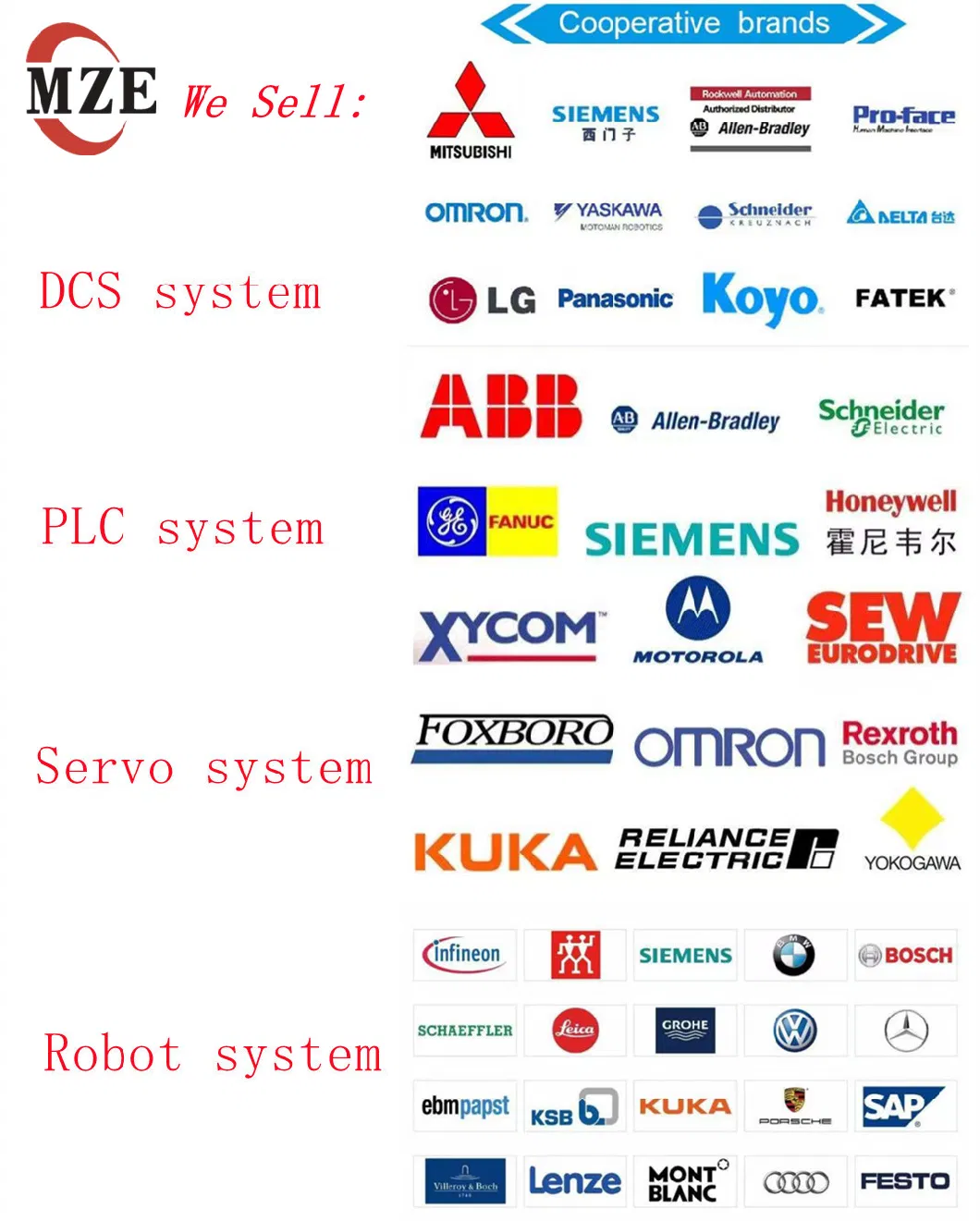 Siemens Servo Motor System /Plcs7-200/S7-300/S7-1500/S7-1200/S7-200smart/S7-400 /Siemens Inverter mm420, mm430, mm440, V80, V60, V70, V20, V90, G120, S120, G150