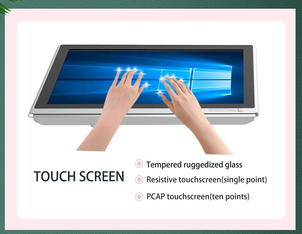 21.5 Inch Industrial Control Panel Resistive Touch Screen Embedded Industrial Panel Display IP65 HMI Industrial Monitor