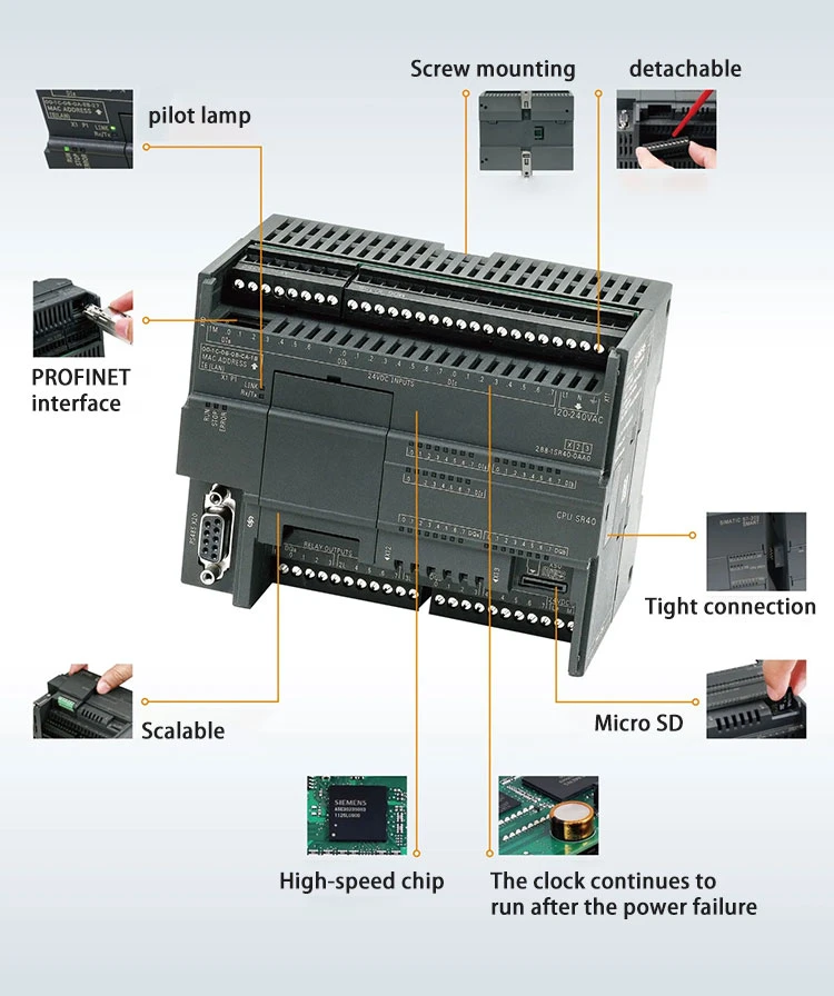 Siemens PLC Simatic S71200 S7 1200 S7-1200 CPU PLC Programming Controller