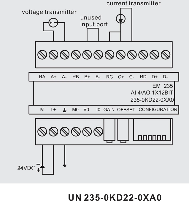 4 Analog Input 1 Analog Output Card Programming Logic Control Modular PLC