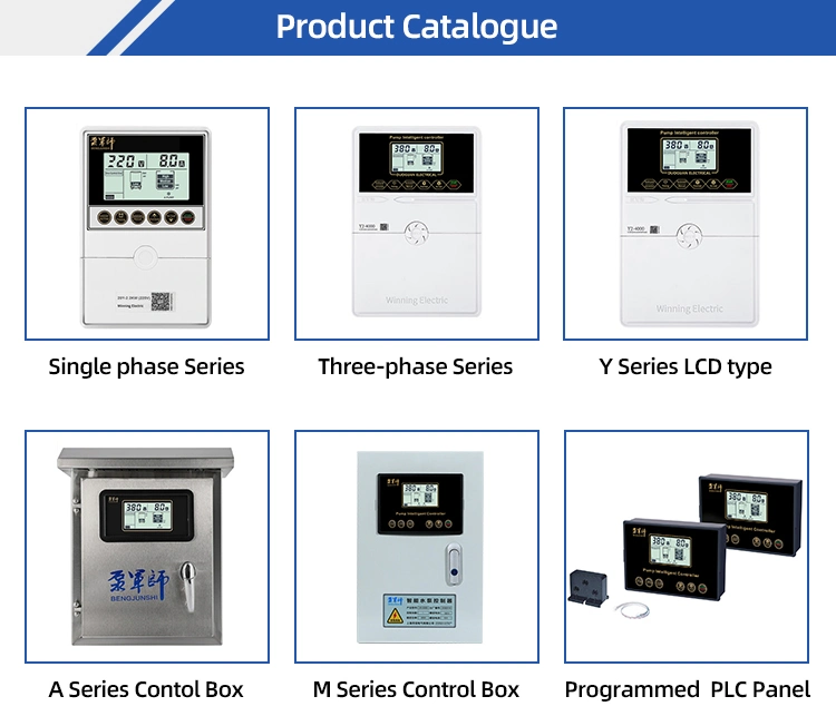 3 Phase Water Pump Programmable Logic Controller with LCD Display