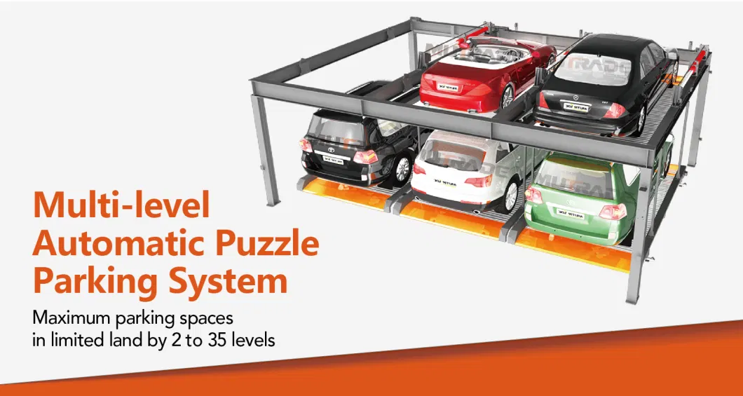 PLC Contorlled Puzzle Smart Parking System Residential Use