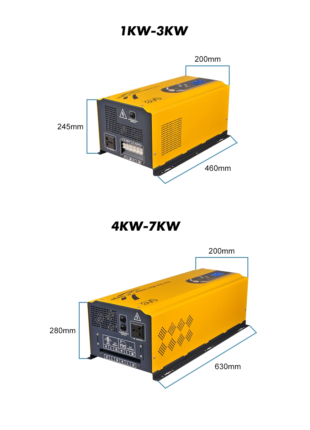 4000W 5000W 6000W 7000W Pure Sine Wave Power Inverter