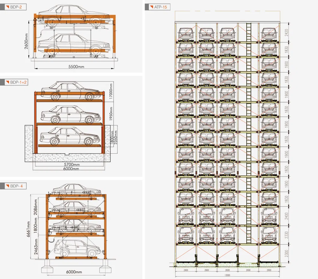 PLC Contorlled Puzzle Smart Parking System Residential Use