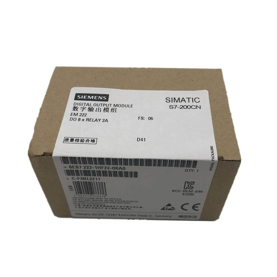 6es7222-1hf22-0xa0 Simatic S7-200 Digital Output Em 222 Only for S7-22X CPU 8 Da (relay outputs) 2A Siemens CPU PLC Module