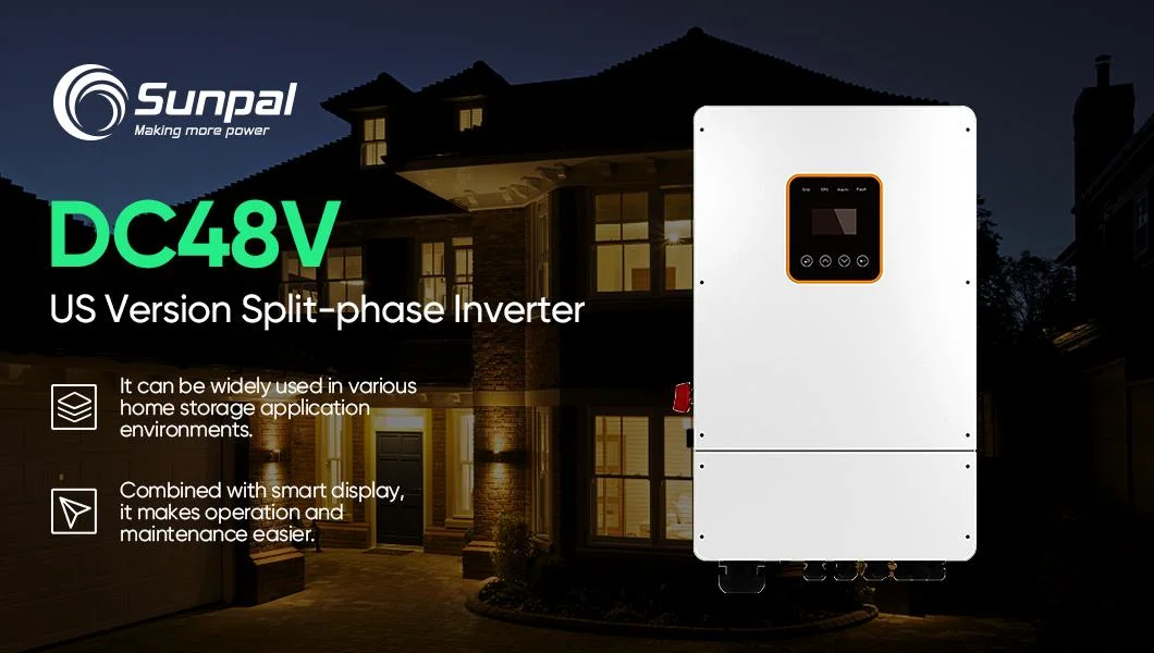 Best Price Sunpal Megarevo 120VAC or 240VAC Voltage Split Phase R8klna Hybrid Solar Inverter