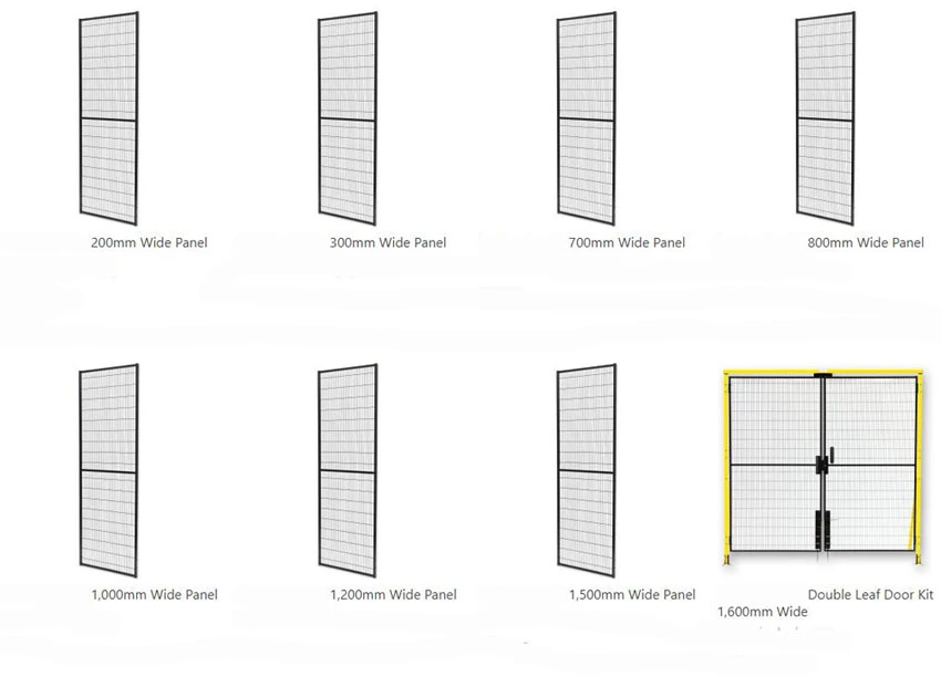 Powder Coated Steel Mesh Safety Machine Guarding Panels.