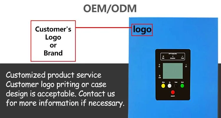 Smart Communication Interface off-Grid Inverter 6kw Single Phase PV Solar Inverter Support Diesel Engine