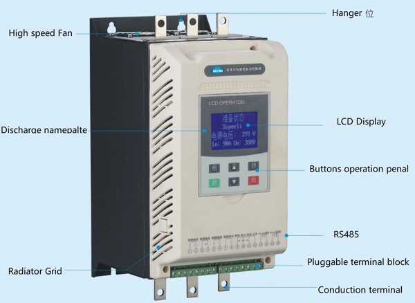 250kw India Market Soft Starter Control Panel One Motor One Converter with Thyristor Switch