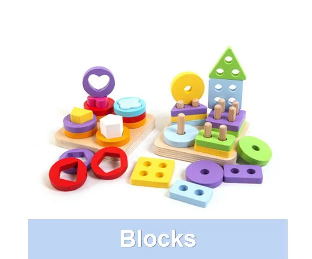 Hot Montessori Expression Puzzles Building Block Face Changing Logical Thinking Training Wooden Children&prime;s Early Education Toy