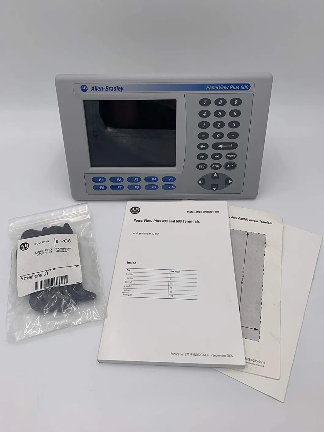 Original-New Allen-Brad-Ley 2711p-K6c20d-Panelview Plus-600 Color-TFT Terminal-5.5-Inch Keypad-Ethernet RS-232 Good-Price in-Stock