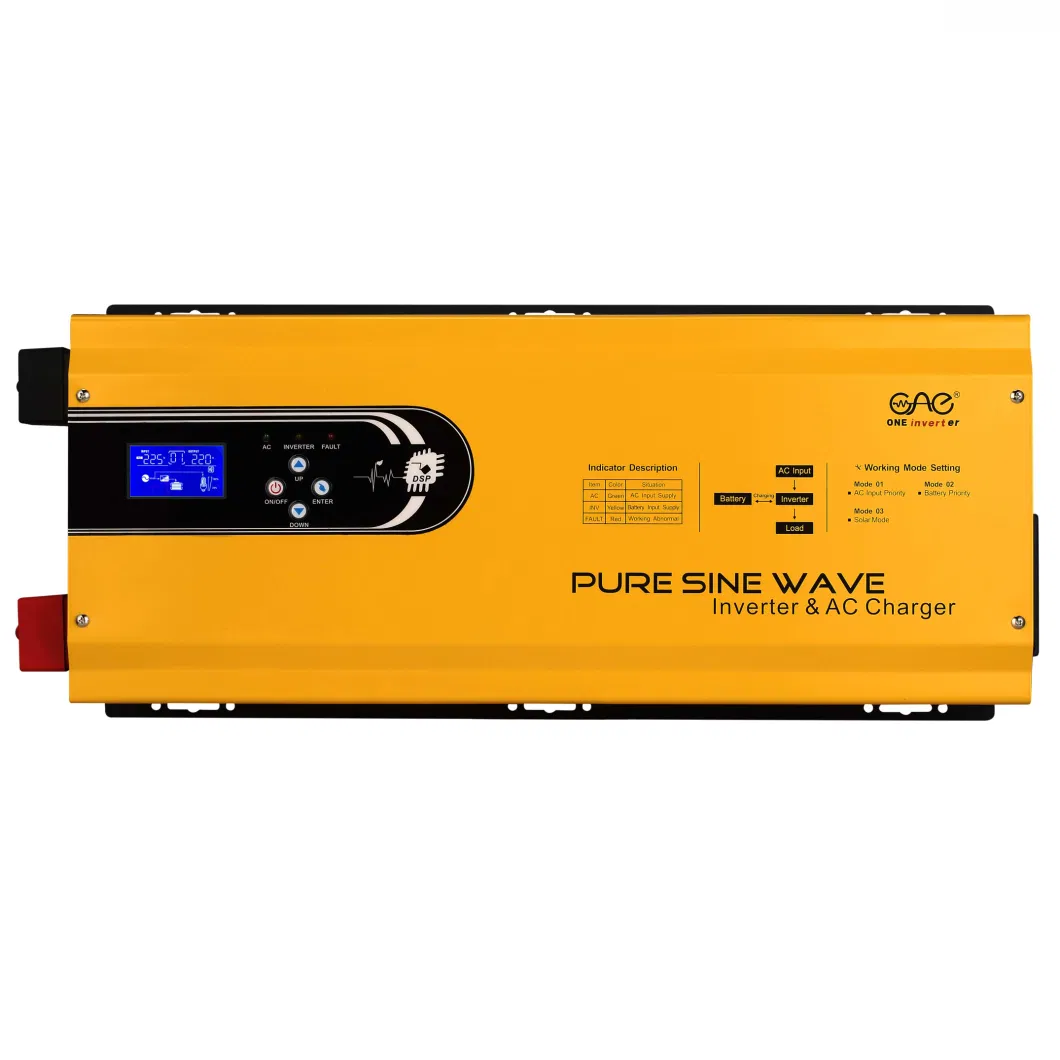 1500W Pure Sine Wave Inverter with Solar Charge and UPS Function for Home Use