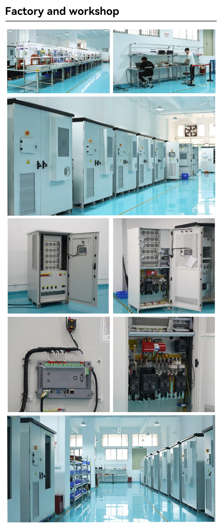 High Efficiency 100kw 250kw Hybrid Inverter Storage System for 144A 361A Battery