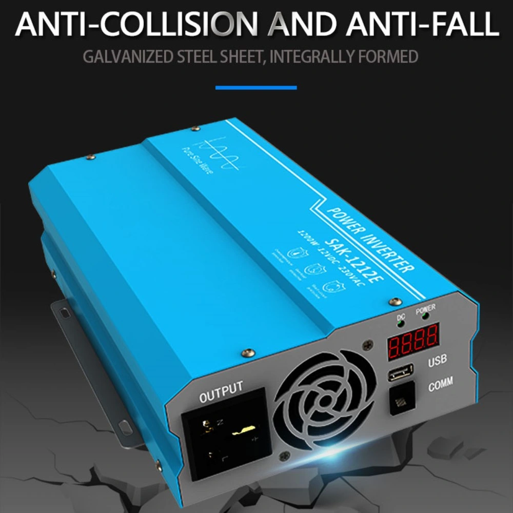 12VDC to 110V AC 2000W Car Pure Sine Wave Power Inverter