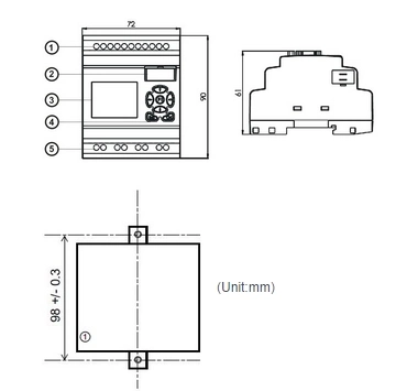 Factory Price Programmable Logic Controller PLC for Intelligent Control (Programmable Relay PR-12AC-R-HMI)