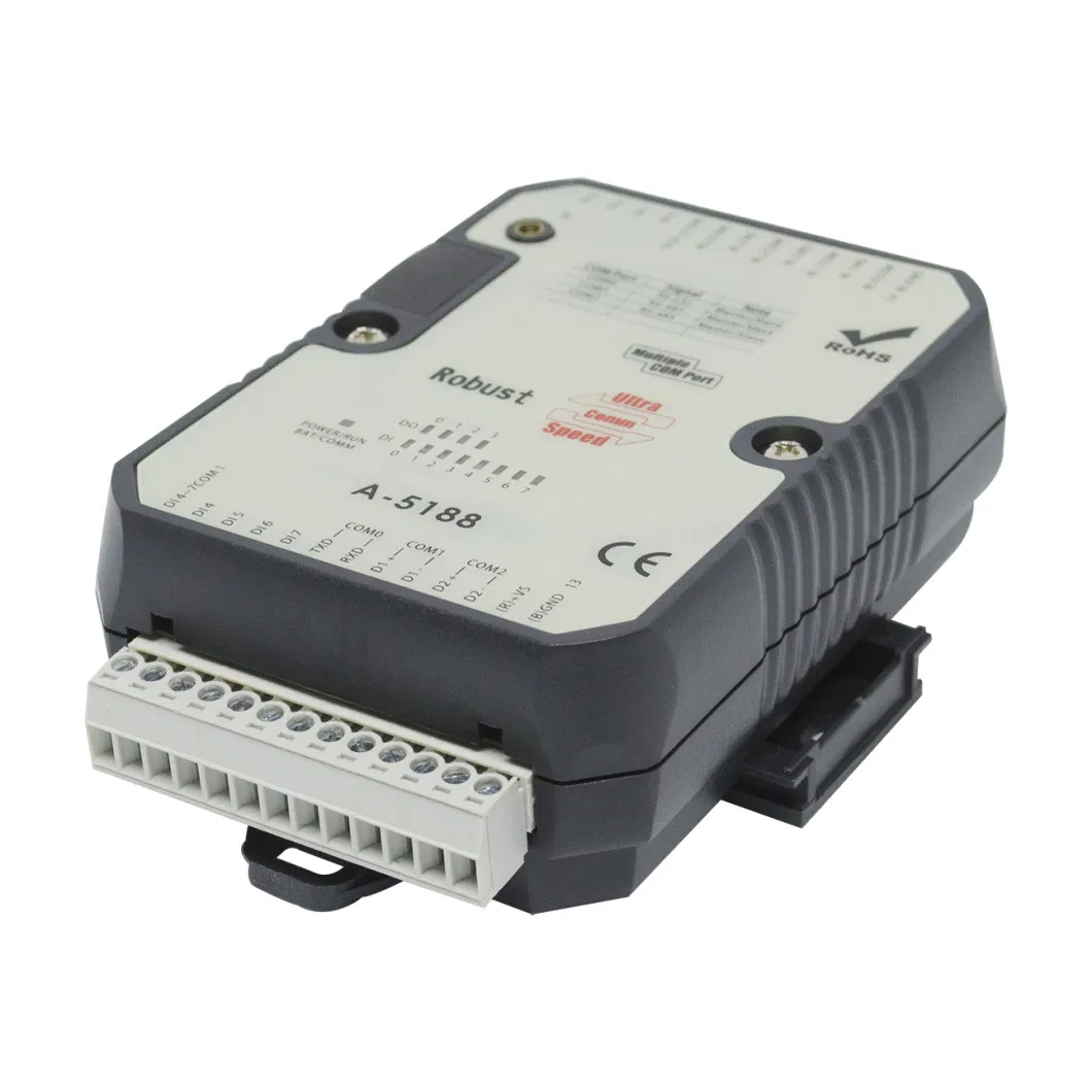 Industrial RS-485 Port PLC Controller 8di, 4do with Modbus RTU (A-5188)