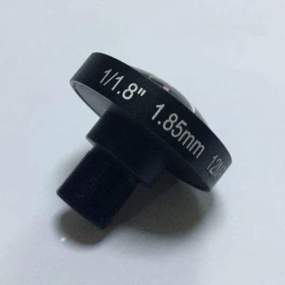 F2.0 12MP 4K 1.85mm Fov 185 Degree M12 S Mount Fisheye CCTV IR Corrected Board Fish Eye Lenses for 360 Deg Security Camera