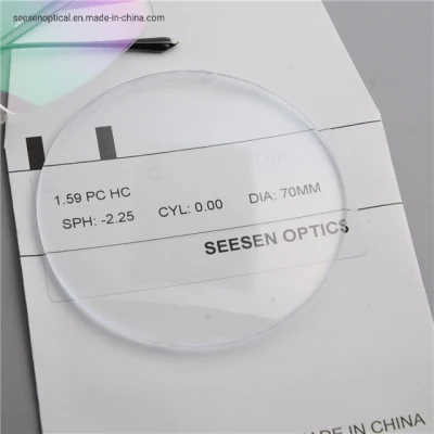 Single Vision Polycarbonate Lenses 1.59 PC Hc Ophthalmic Lenses Spectacles Uncut Eyeglasses Polycarbonate Lens