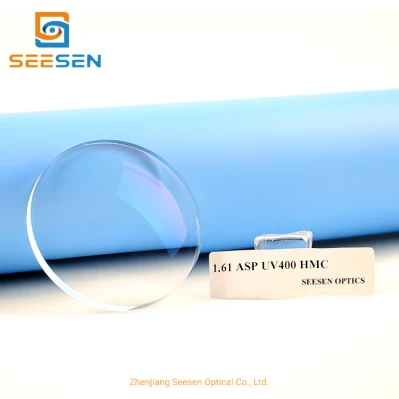 2022 Popular Single Vision Lens 1.61 Aspheric UV400 Hmc Eyewear Lenses