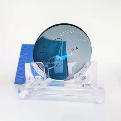 China Lens Manufacturer 1.56 Progressive Photochromic Blue Cut UV++ Blue Coating Hmc Optical Lens