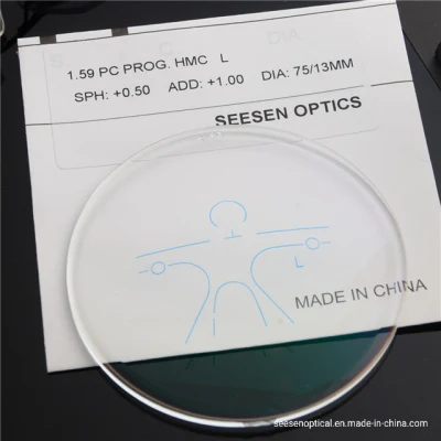 1.59 Hmc Progressive Polycarbonate Spectacle Lentes Progressive Optical Lenses Lens