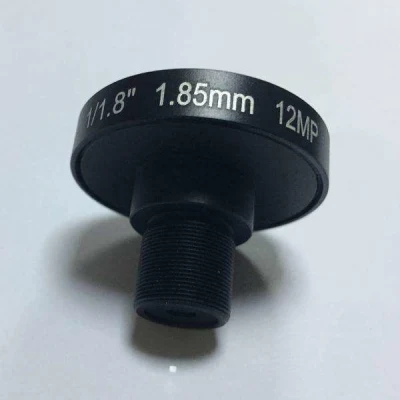 F2.0 12MP 4K 1.85mm Fov 185 Degree M12 S Mount Fisheye CCTV IR Corrected Board Fish Eye Lenses for 360 Deg Security Camera