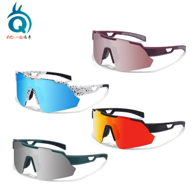 New Design Half Frame 100% UV Protection Mirror Lens Sports Eyewear
