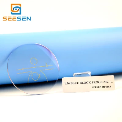 Cr39 1.56 Progressive Blue Filter Anti Ray Lens Eye Lenses Reading Glasses