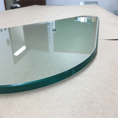 Float Toughened Tempered Glass Table Top Round Beveled Tempered Glass Table Top 6mm 8mm 10mm Glass Table Top