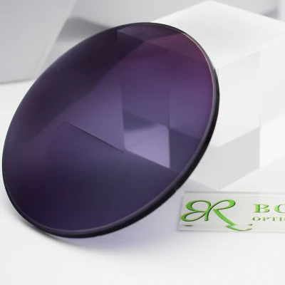 1.56 Bifocal Flat Top Photo Grey Hmc EMI Blue Cut Optical Lenses